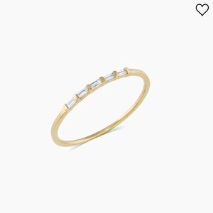 Gorjana diamond row morgan ring (size 7)